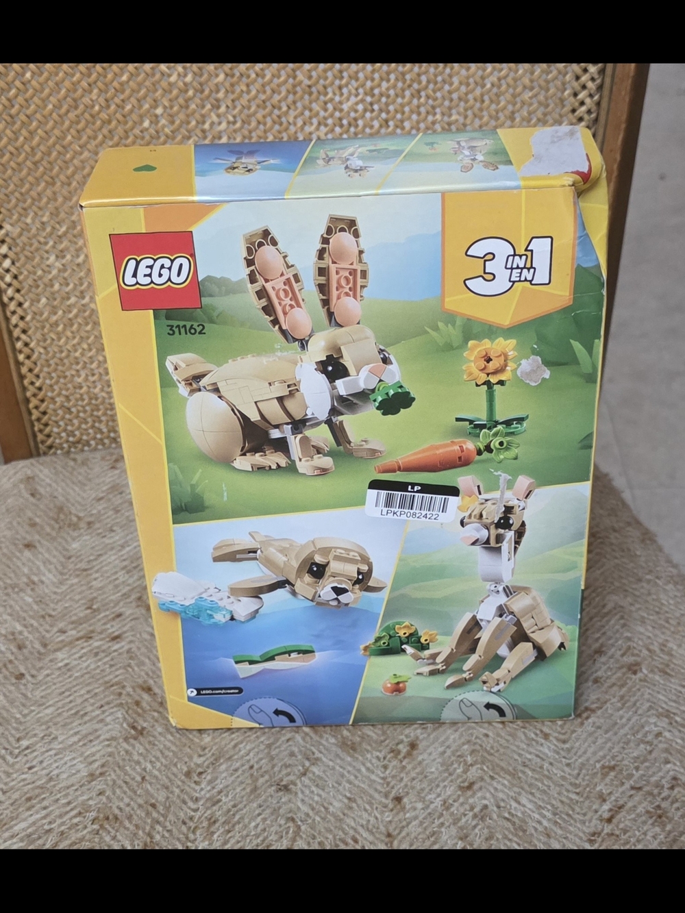 LEGO Tan, White & Green 3-in-1 Bunny Building Set